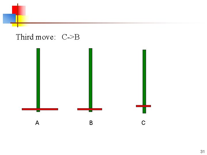 Third move: C->B A B C 31 