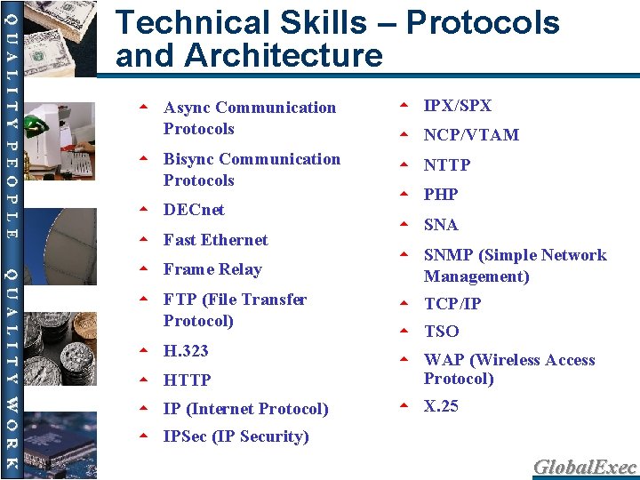 Technical Skills – Protocols and Architecture 5 5 Async Communication Protocols Bisync Communication Protocols