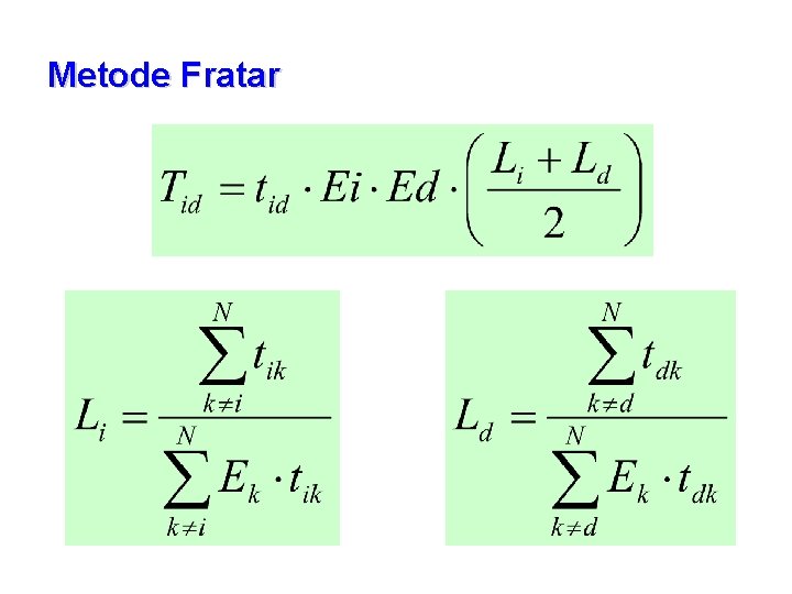 Metode Fratar 