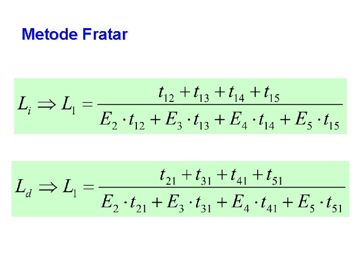 Metode Fratar 