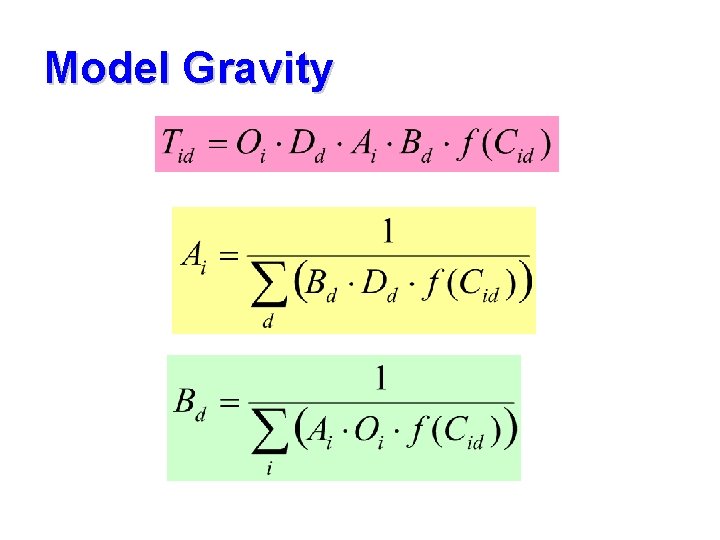 Model Gravity 