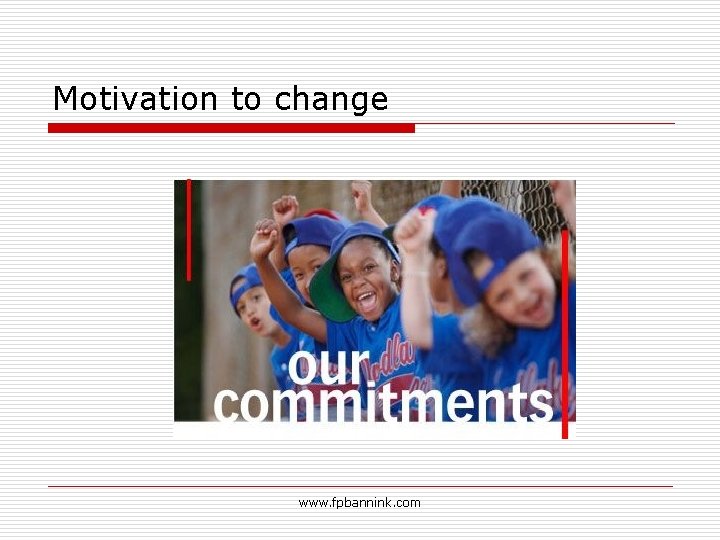 Motivation to change www. fpbannink. com 