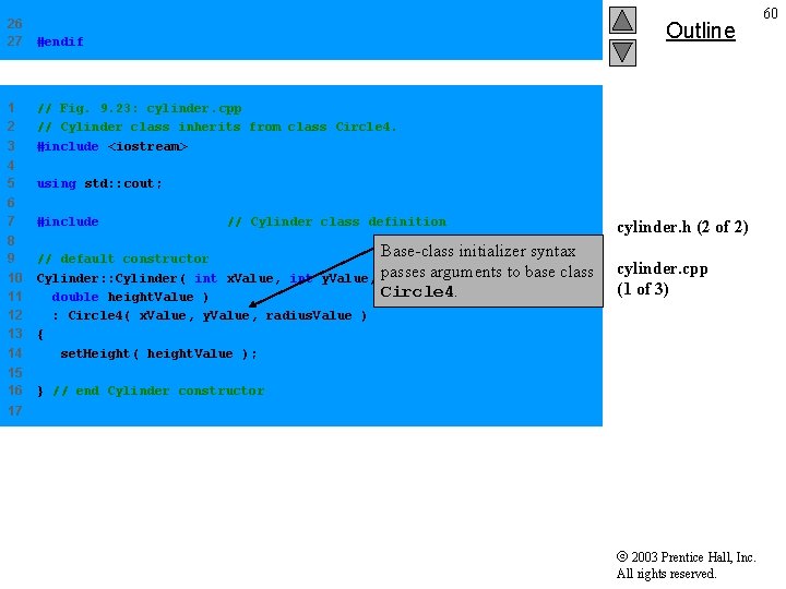 26 27 #endif 1 2 3 // Fig. 9. 23: cylinder. cpp // Cylinder 26 27 #endif 1 2 3 // Fig. 9. 23: cylinder. cpp // Cylinder