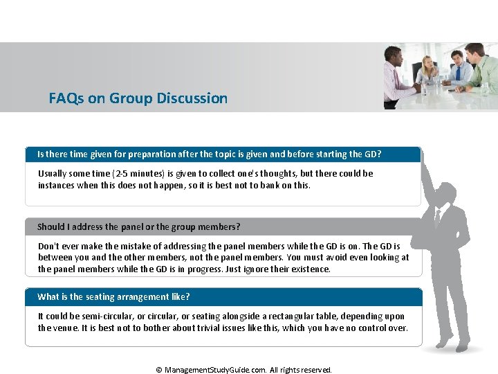 FAQs on Group Discussion Is there time given for preparation after the topic is