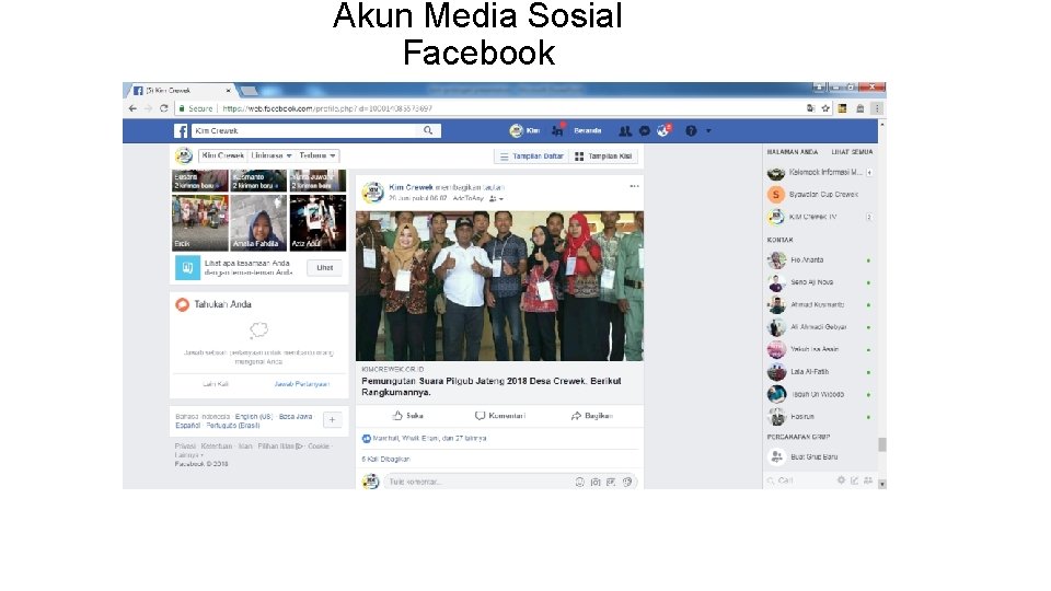 Akun Media Sosial Facebook 