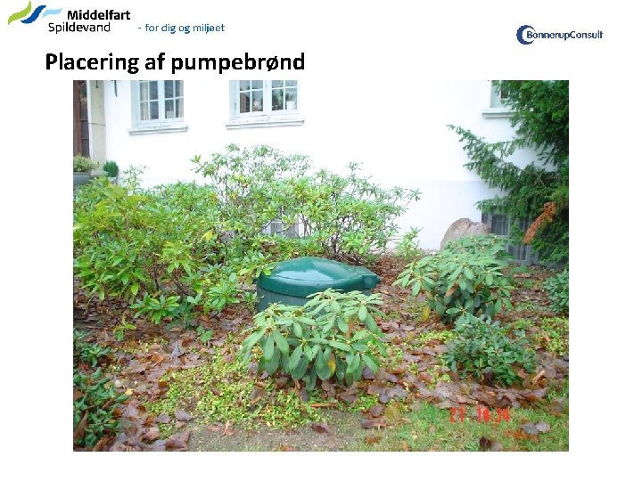 Placering af pumpebrønd 