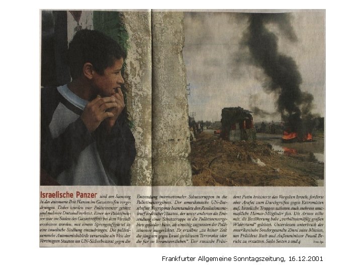 Frankfurter Allgemeine Sonntagszeitung, 16. 12. 2001 