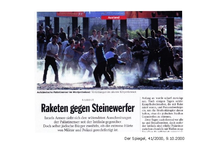 Der Spiegel, 41/2000, 9. 10. 2000 