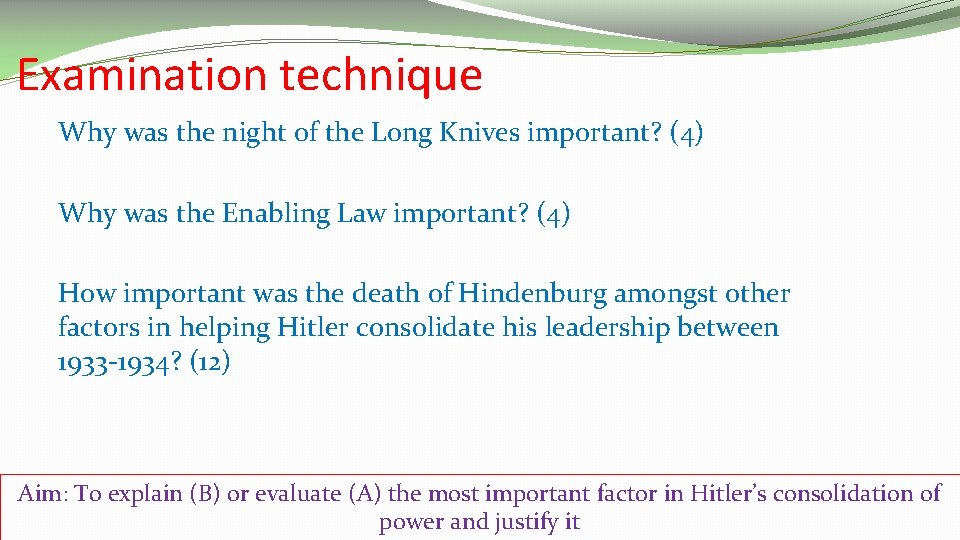 Starter Hitlers consolidation of power http www bbc
