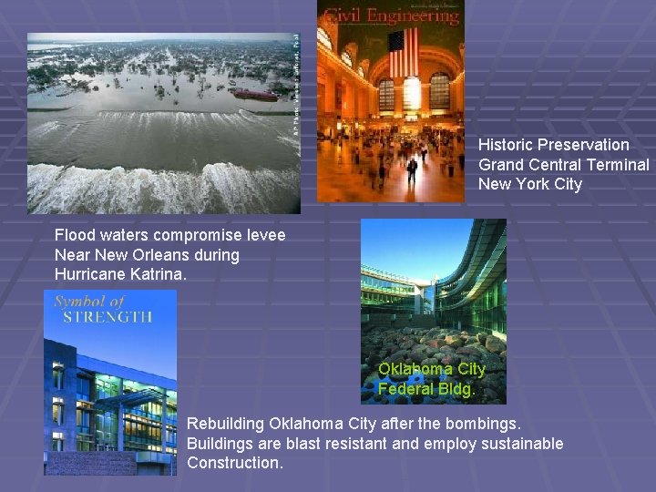 Historic Preservation Grand Central Terminal New York City Flood waters compromise levee Near New