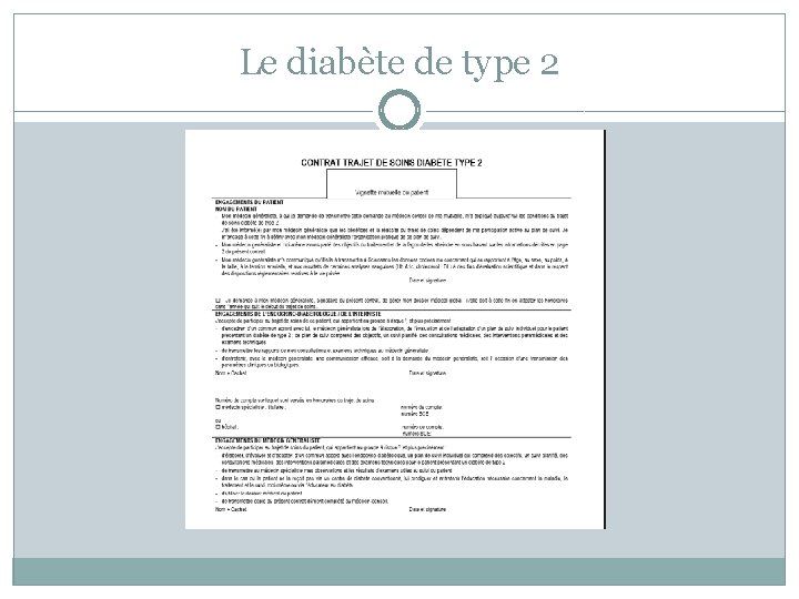 Le diabète de type 2 