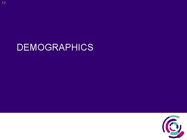 12 DEMOGRAPHICS 