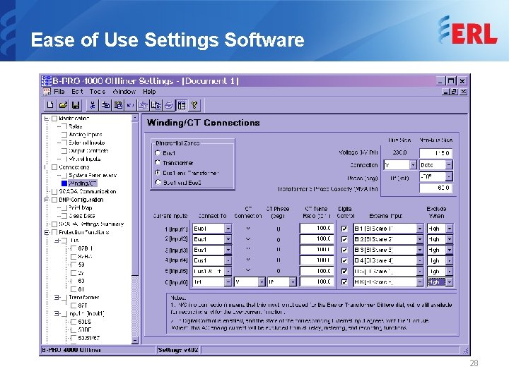 Ease of Use Settings Software 28 