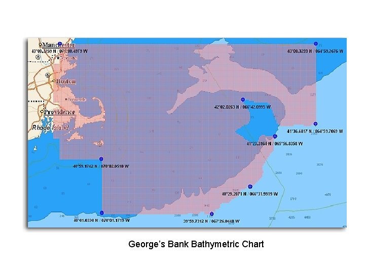 George’s Bank Bathymetric Chart 