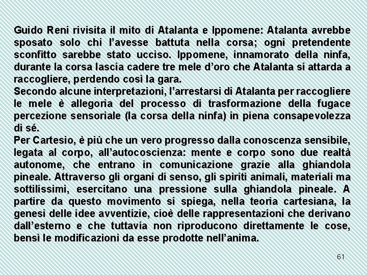 Guido Reni rivisita il mito di Atalanta e Ippomene: Atalanta avrebbe sposato solo chi