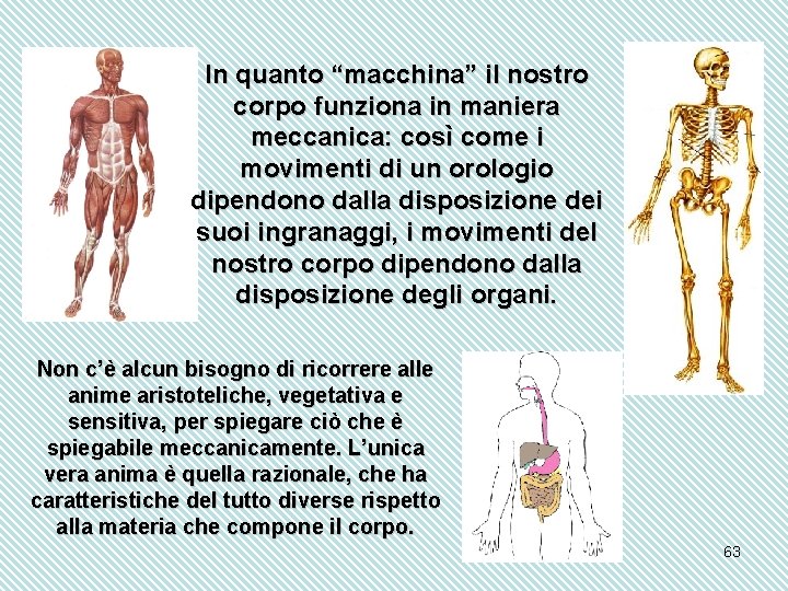 In quanto “macchina” il nostro corpo funziona in maniera meccanica: così come i movimenti