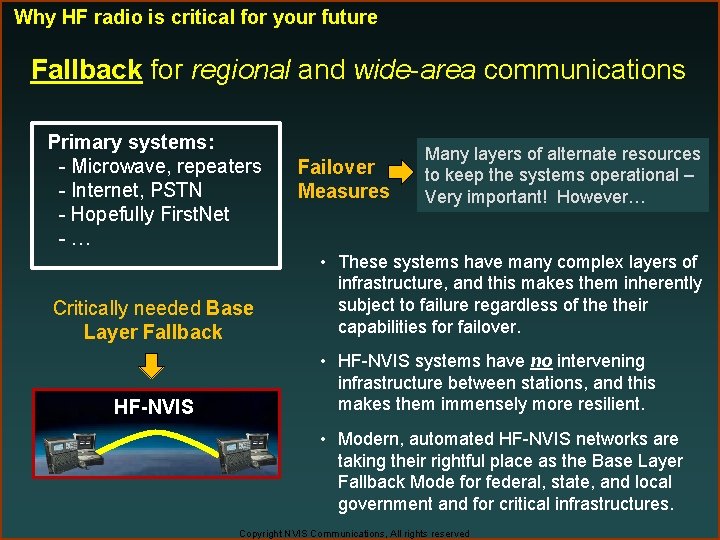 Why HF radio is critical for your future Fallback for regional and wide-area communications