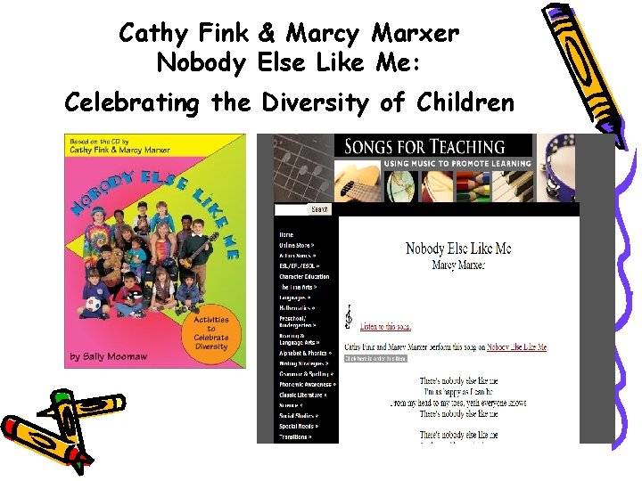 Cathy Fink & Marcy Marxer Nobody Else Like Me: Celebrating the Diversity of Children