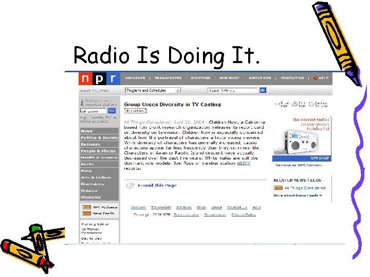 Radio Is Doing It. 