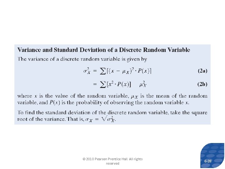 © 2010 Pearson Prentice Hall. All rights reserved 6 -28 