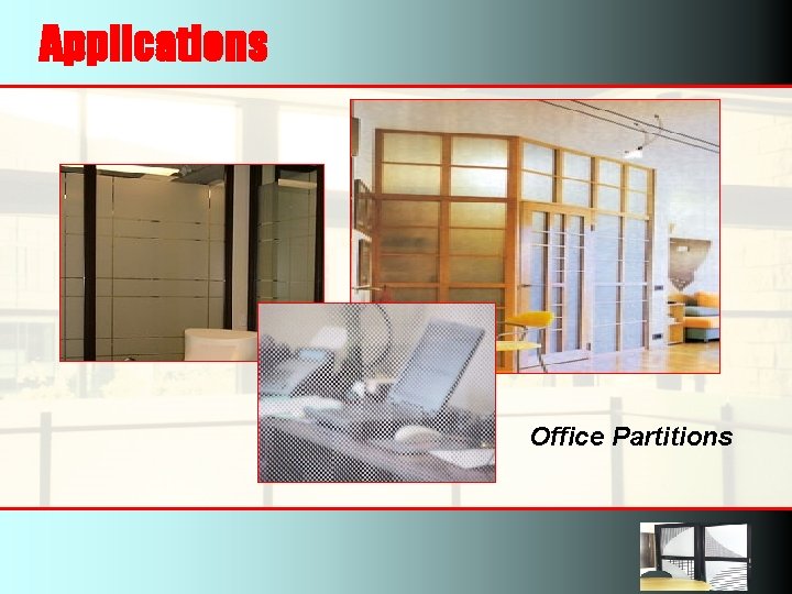 Applications Office Partitions 