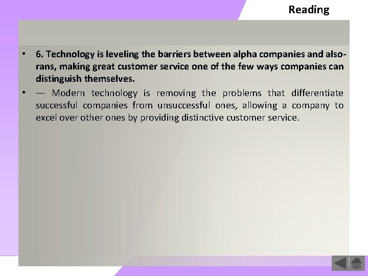 Reading • 6. Technology is leveling the barriers between alpha companies and alsorans, making