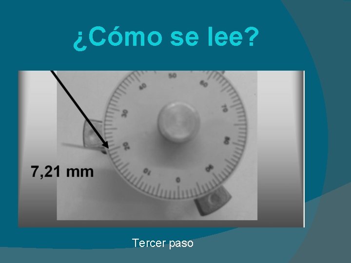 ¿Cómo se lee? Tercer paso 