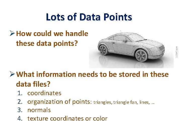 Ø How could we handle these data points? Ø What information needs to be