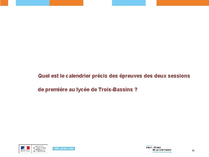  Quel est le calendrier précis des épreuves deux sessions de première au lycée