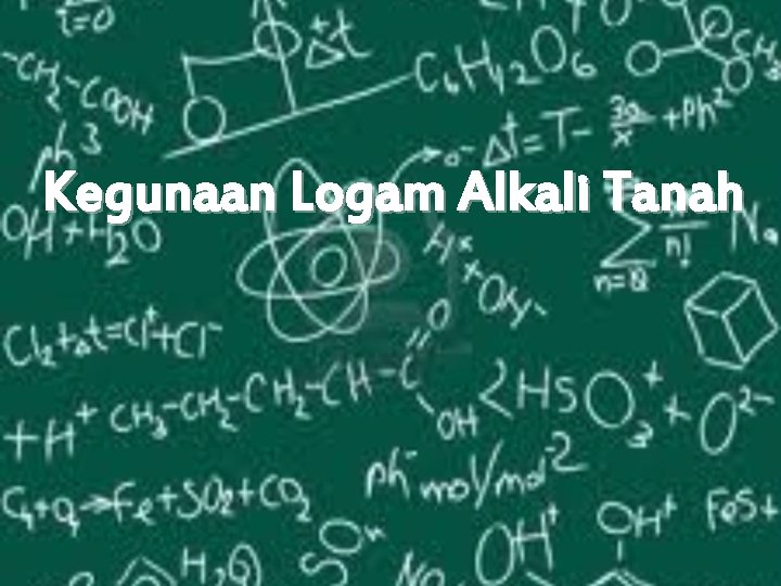 Kegunaan Logam Alkali Tanah 