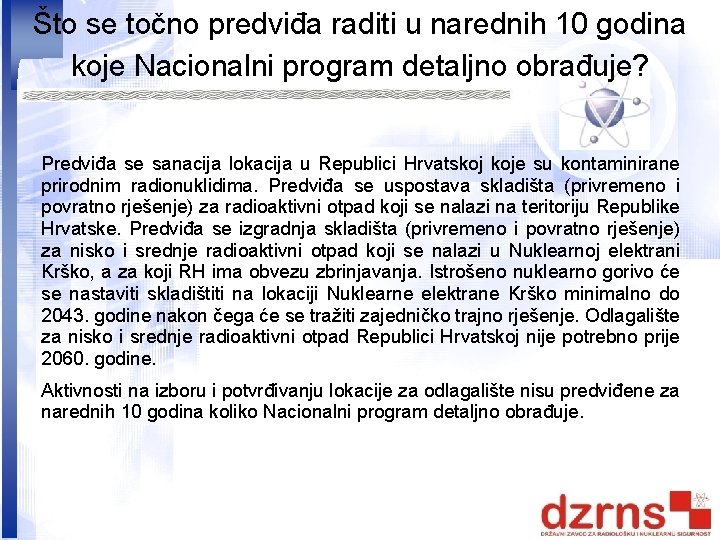 Što se točno predviđa raditi u narednih 10 godina koje Nacionalni program detaljno obrađuje?