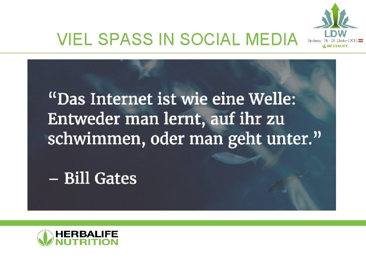 VIEL SPASS IN SOCIAL MEDIA 