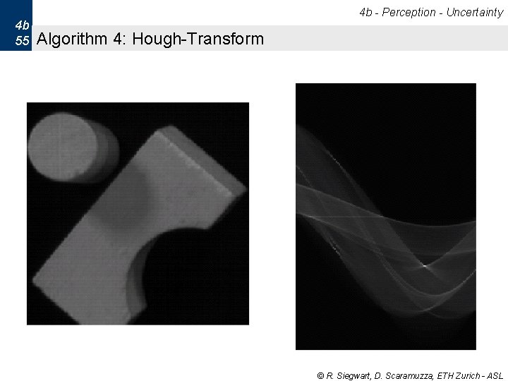 4 b - Perception - Uncertainty 4 b 55 Algorithm 4: Hough-Transform © R. 4 b - Perception - Uncertainty 4 b 55 Algorithm 4: Hough-Transform © R.