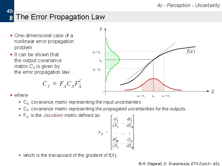 4 c - Perception - Uncertainty 4 b 8 The Error Propagation Law § 4 c - Perception - Uncertainty 4 b 8 The Error Propagation Law §