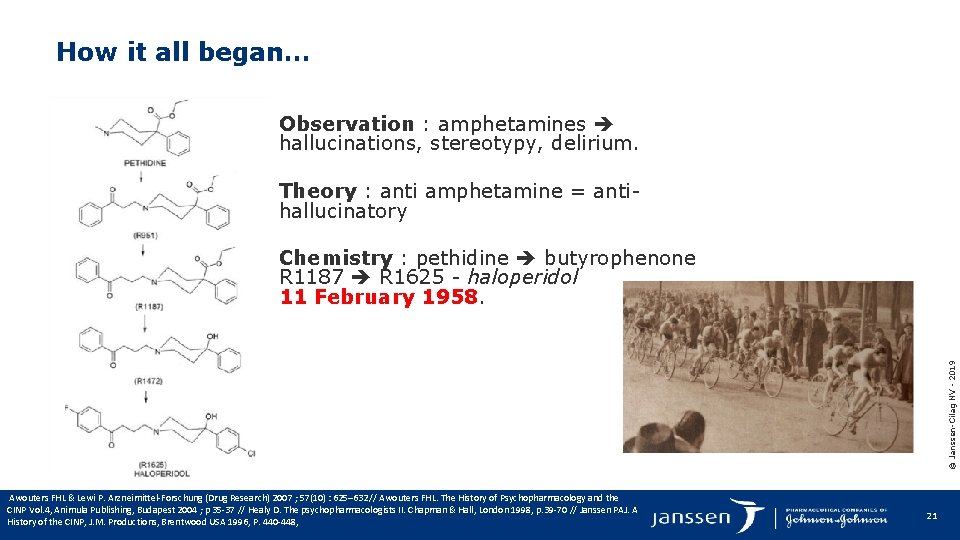 How it all began… § Observation : amphetamines hallucinations, stereotypy, delirium. § Theory :