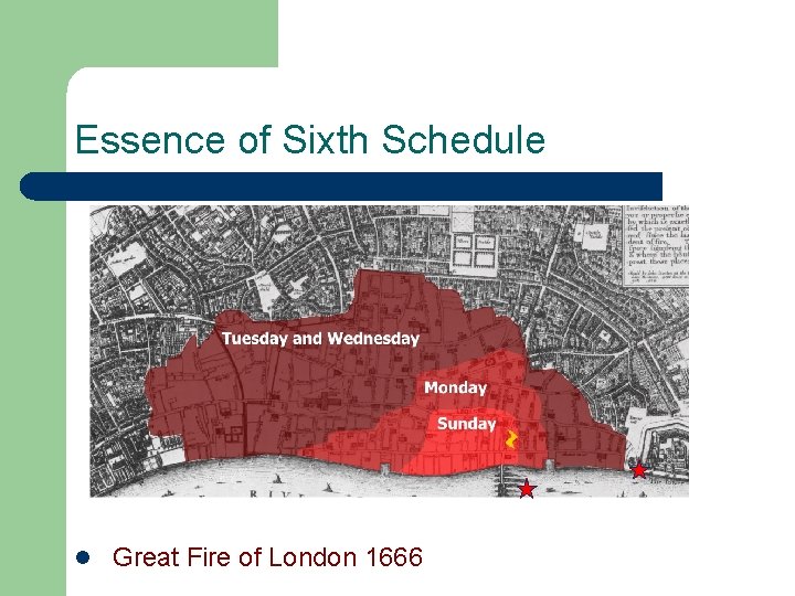 Essence of Sixth Schedule l Great Fire of London 1666 