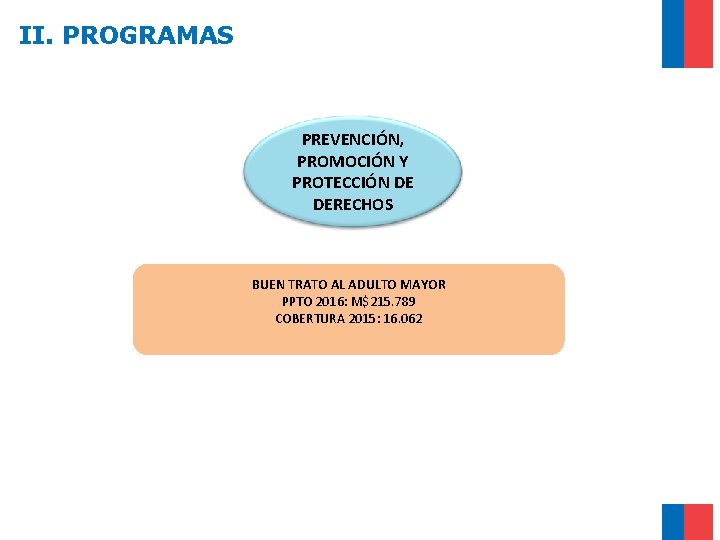 II. PROGRAMAS PREVENCIÓN, PROMOCIÓN Y PROTECCIÓN DE DERECHOS BUEN TRATO AL ADULTO MAYOR PPTO
