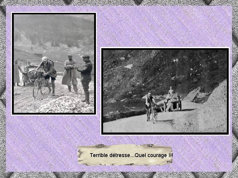 Terrible détresse. . . Quel courage !!! 
