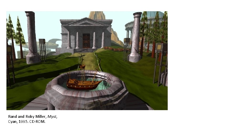 Rand Roby Miller, Myst, Cyan, 1995. CD-ROM. 