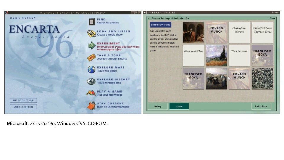 Microsoft, Encarta ‘ 96, Windows ’ 95. CD-ROM. 