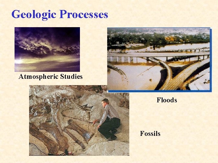 Geologic Processes Atmospheric Studies Floods Fossils 