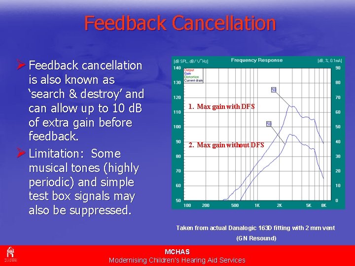 Feedback Cancellation Ø Feedback cancellation is also known as ‘search & destroy’ and can