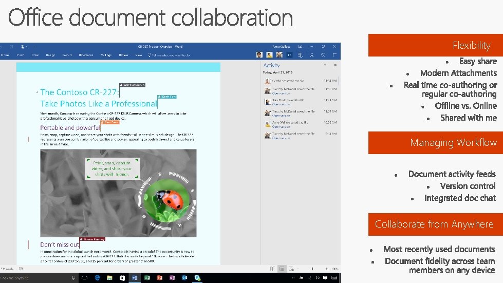 Flexibility Managing Workflow Collaborate from Anywhere 