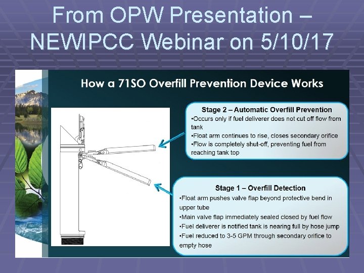 From OPW Presentation – NEWIPCC Webinar on 5/10/17 