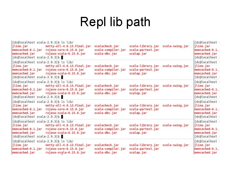 Repl lib path 