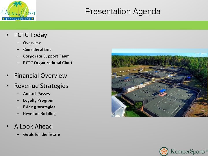 Presentation Agenda • PCTC Today – – Overview Considerations Corporate Support Team PCTC Organizational