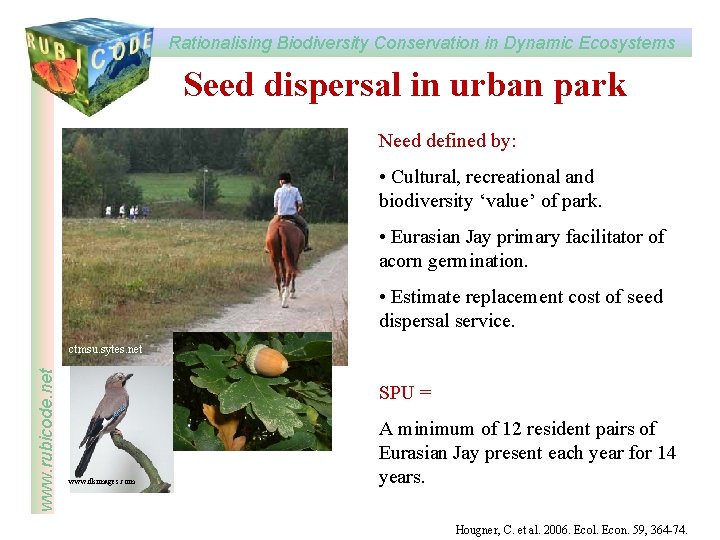 Rationalising Biodiversity Conservation in Dynamic Ecosystems www rubicode