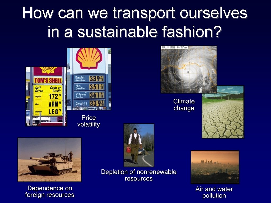 How can we transport ourselves in a sustainable fashion? 