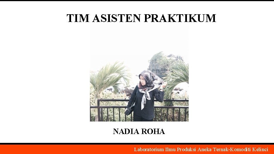 TIM ASISTEN PRAKTIKUM NADIA ROHA Laboratorium Ilmu Produksi Aneka Ternak-Komoditi Kelinci 