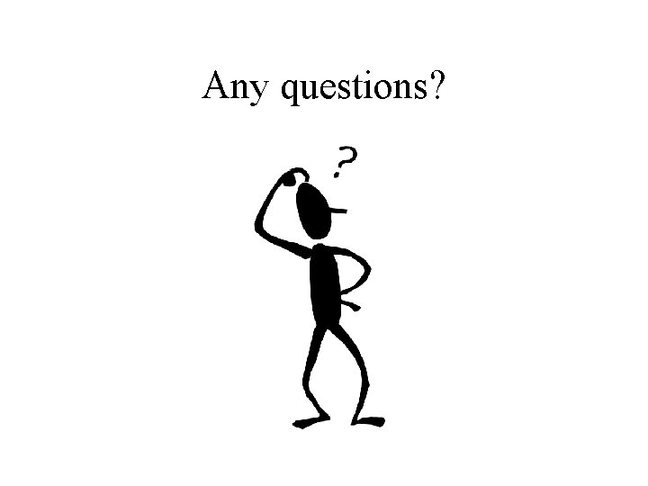 Any questions? 